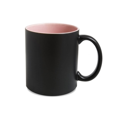 Magic Matte Colour-Changing Mug – For Sublimation & Laser Engraving - Coloured Inner