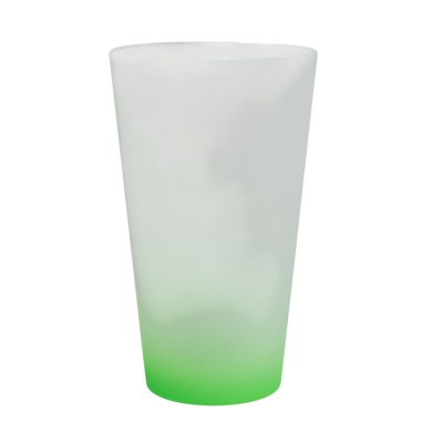 Large Frosted Latte Mug for Sublimation and Engraving with Coloured Bottom