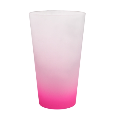 Large Frosted Latte Mug for Sublimation and Engraving with Coloured Bottom