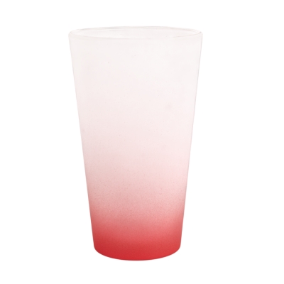 Large Frosted Latte Mug for Sublimation and Engraving with Coloured Bottom