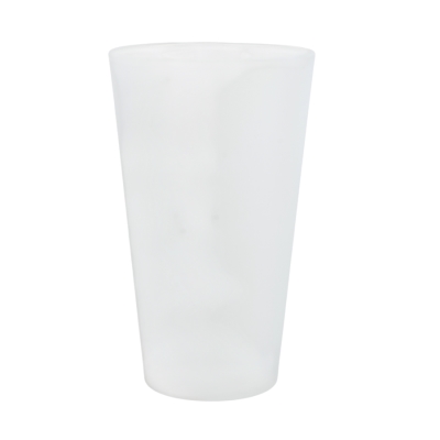 Large Frosted Latte Mug for Sublimation and Engraving with Coloured Bottom