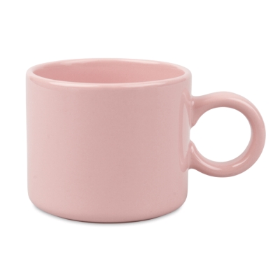 Coloured Mug with Round Handle