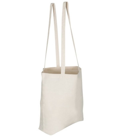 Cotton bag with long handle