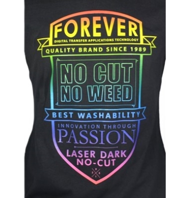 Laser Dark No Cut - Transfer film for OKI printers with white toner and CMYK for dark and colour garments