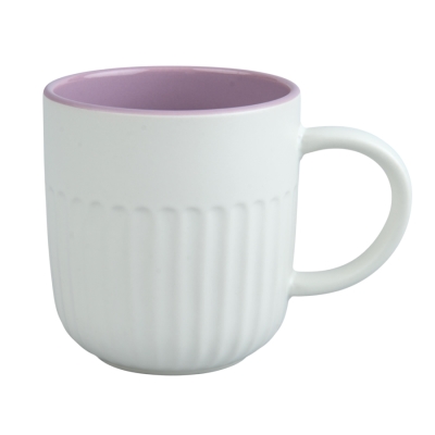 Sublimation Mug - Ribbed Surface, Coloured Inner