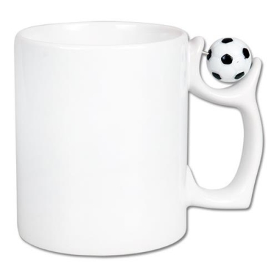 Sublimation Mug - with Football on Handle
