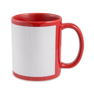 Sublimation Mug with White Printable Panel
