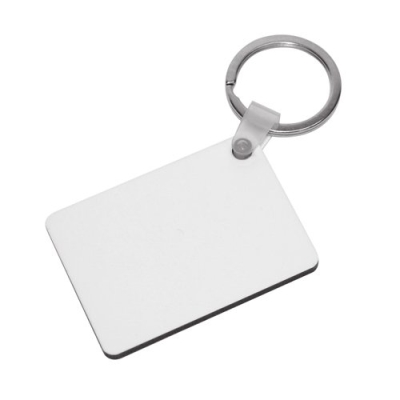 Sublimation and engraving MDF keychain - rectangular