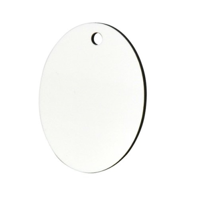 Oval MDF pendant for sublimation and engraving