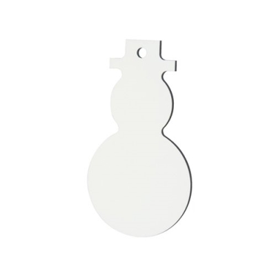 Snowman MDF pendant for sublimation and engraving