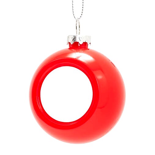 Christmas bauble for sublimation Red 6 cm