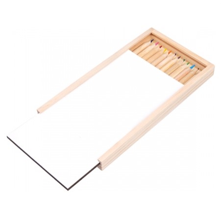 Wooden pencil box for sublimation 19x10,5 cm
