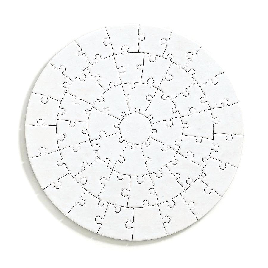 Puzzle do sublimacji - 45 elementów średnica: 20 cm