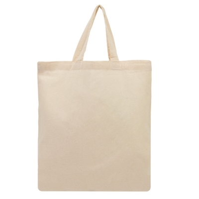 Cotton bag with short handle