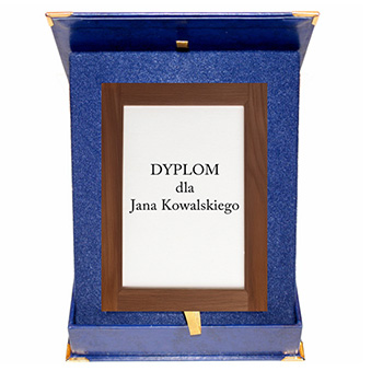 Vertical case MDF base, 101 x 152 mm, navy blue