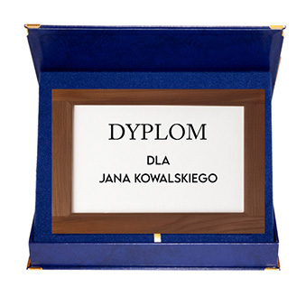 Horizontal case MDF base, 178 x 228 mm, navy blue