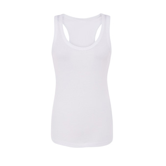 Women&rsquo;s Sleeveless T-shirt for printing Colour: white Size: M