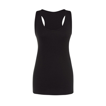 Women&rsquo;s Sleeveless T-shirt for printing Colour: black Size: S