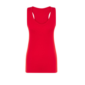 Women&rsquo;s Sleeveless T-shirt for printing Colour: red Size: XS