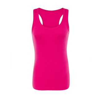 Women&rsquo;s Sleeveless T-shirt for printing Colour: fuchsia Size: S