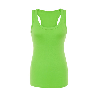 Women&rsquo;s Sleeveless T-shirt for printing Colour: light green Size: M