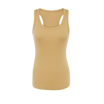 Women&rsquo;s Sleeveless T-shirt for printing Colour: sandy Size: XS