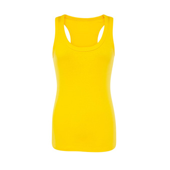 Women&rsquo;s Sleeveless T-shirt for printing Colour: yellow Size: XS
