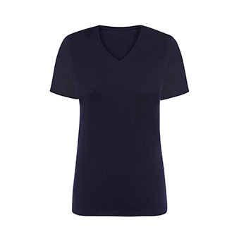 T-shirt V-Neck for printing Colour: navy blue Size: S