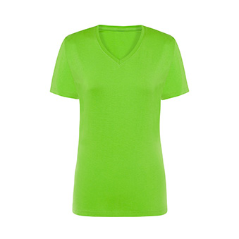 T-shirt V-Neck for printing Colour: light green Size: XL