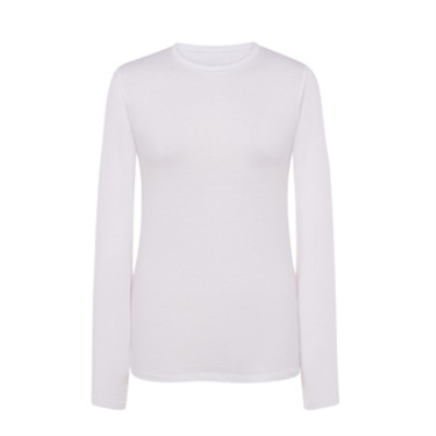 Women&rsquo;s Longsleeve T-shirt for printing Colour: white Size: S