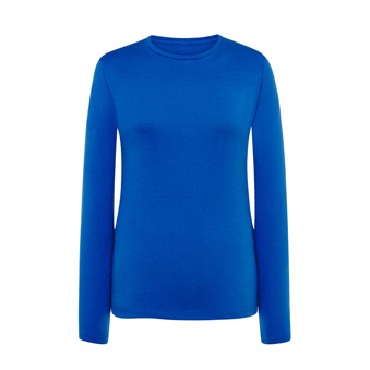 Women&rsquo;s Longsleeve T-shirt for printing Colour: blue Size: S