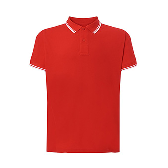 T-shirt Polo Standard for printing Colour: red/white Size: XS