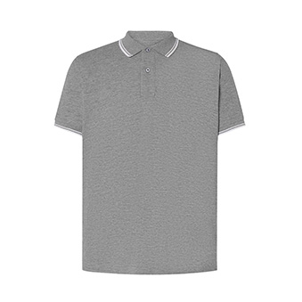 T-shirt Polo Standard for printing Colour: grey/white Size: XS