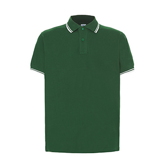 T-shirt Polo Standard for printing Colour: green/white Size: XL