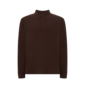 T-shirt Polo Longsleeve for printing Colour: brown Size: S