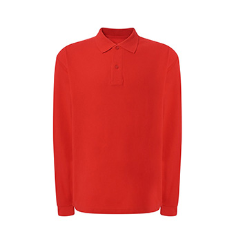 T-shirt Polo Longsleeve for printing Colour: red Size: XS