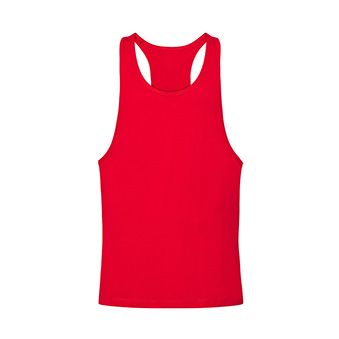 Sleeveless Unisex T-shirt for printing Colour: red Size: XS