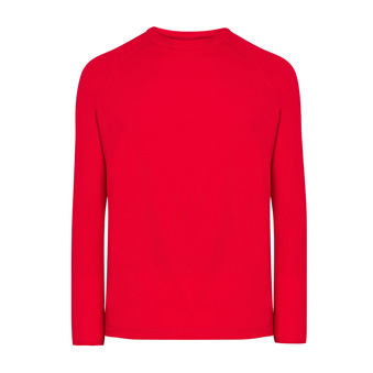 Longsleeve Sport T-shirt for printing Colour: red Size: S