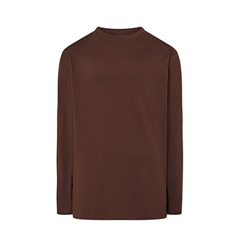 Longsleeve T-shirt for printing Colour: dark brown Size: L
