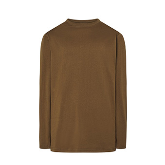 Longsleeve T-shirt for printing Colour: khaki Size: XS