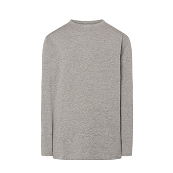 Longsleeve T-shirt for printing Colour: grey melange Size: XS