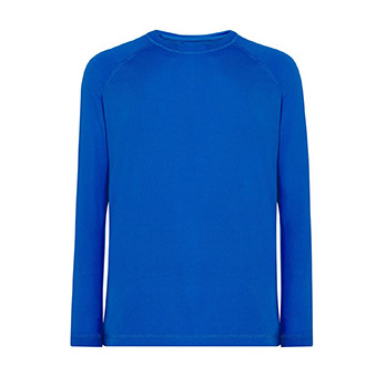 Longsleeve Sport T-shirt for printing Colour: blue Size: S