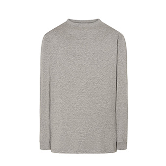 Longsleeve Comfort T-shirt for printing Colour: grey melange Size: 3XL