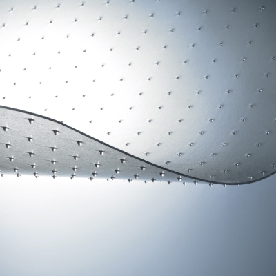 Transparent Protective Floor Mat with Spikes for a Chair or Armchair