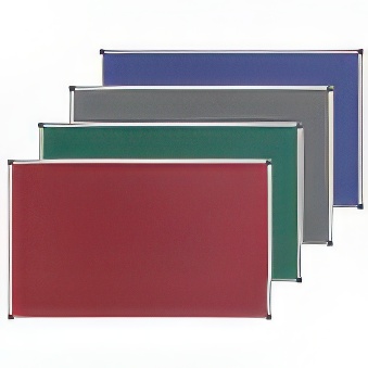 Tablica tekstylna w aluminiowej ramie, kolor - czerwony, 200 x 120 cm