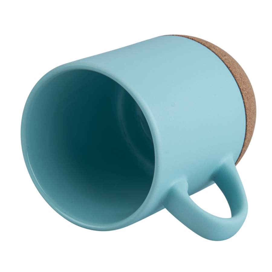Coloured, Matte Coffee Sublimation Mug with Cork Base