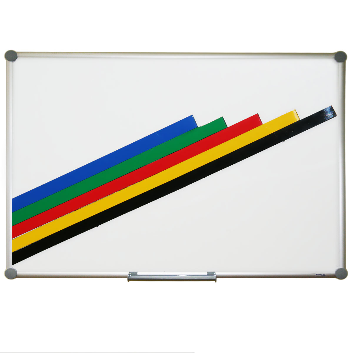 Dry erase magnetic strip - black