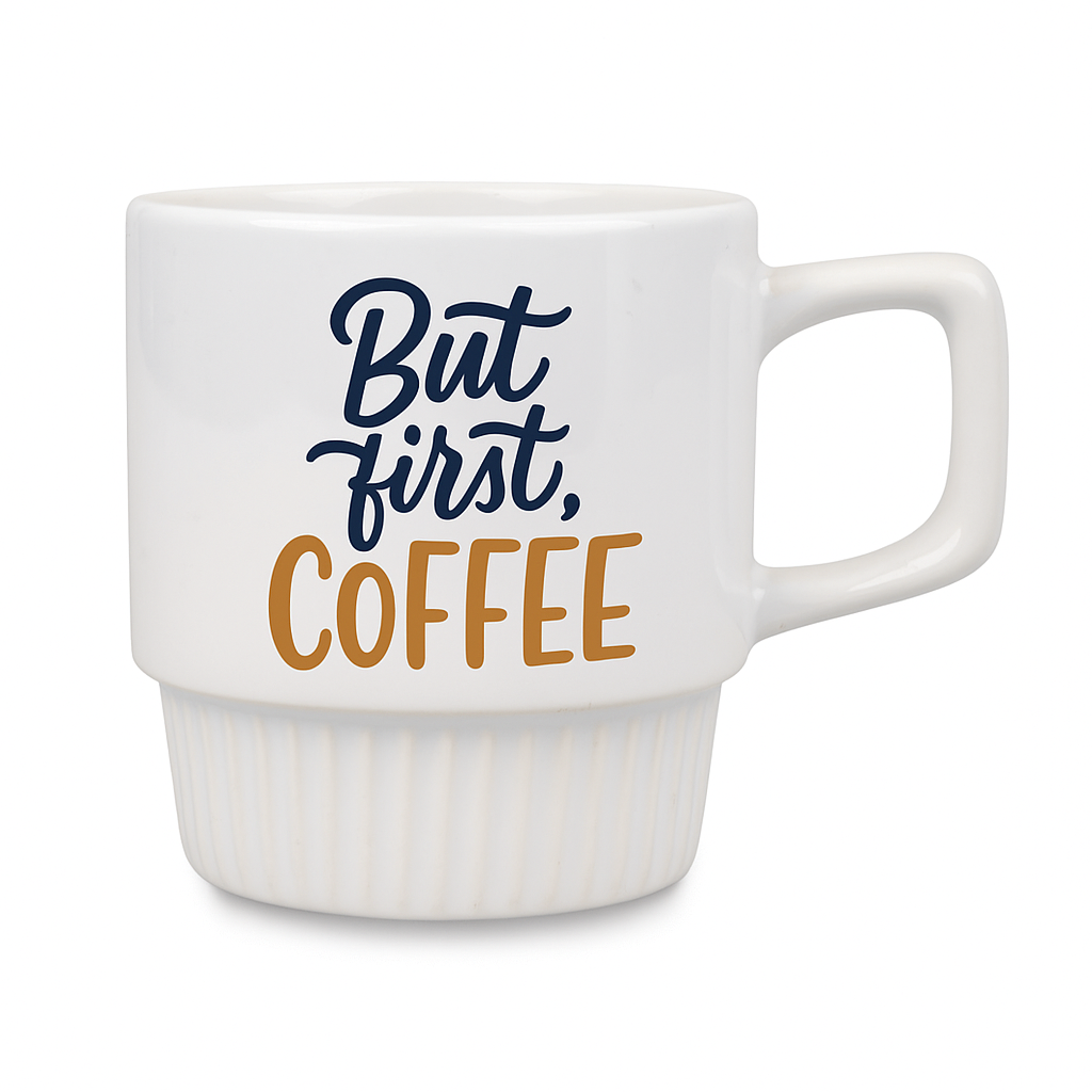 Ribbed Stackable Sublimation Mug