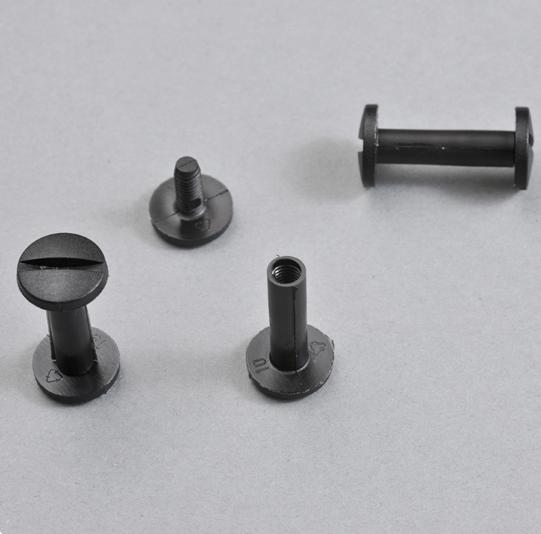 Plastic bookbinding screws