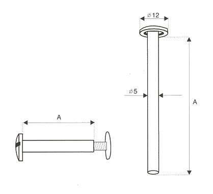 Plastic bookbinding screws